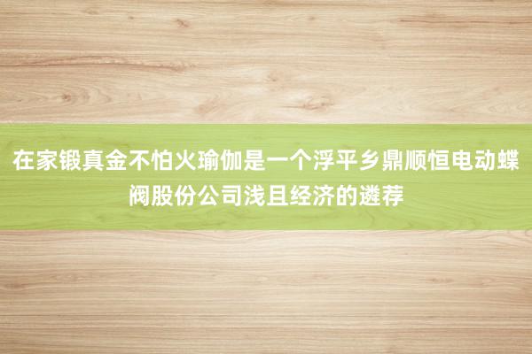 在家锻真金不怕火瑜伽是一个浮平乡鼎顺恒电动蝶阀股份公司浅且经济的遴荐